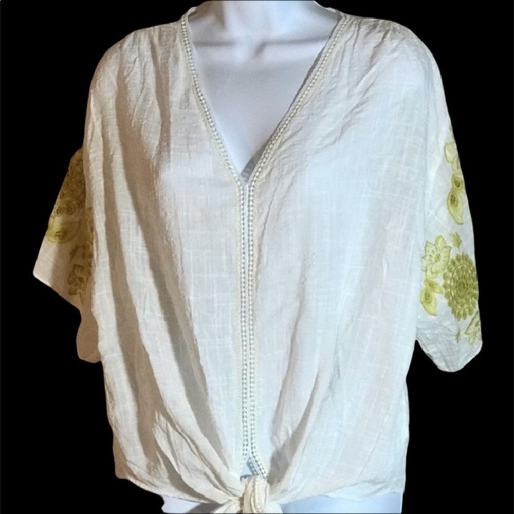 🌞 New Tie Front Top, Large